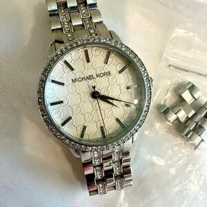 Michael Kors Pave Silver Tone Women’s Watch